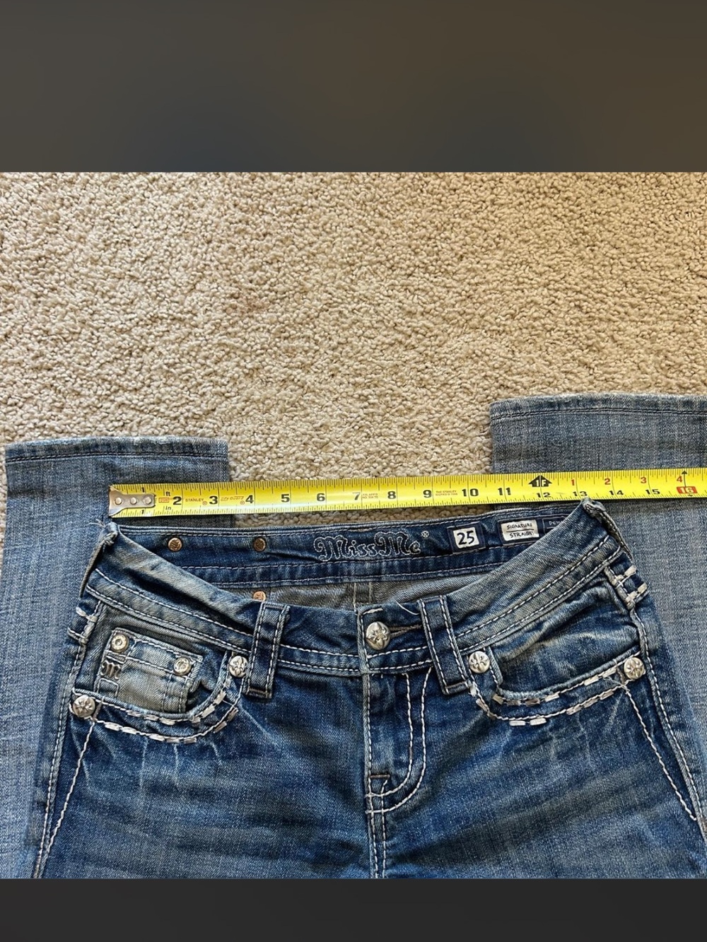 MissMe Low Rise Jeans - Picture 3 of 5